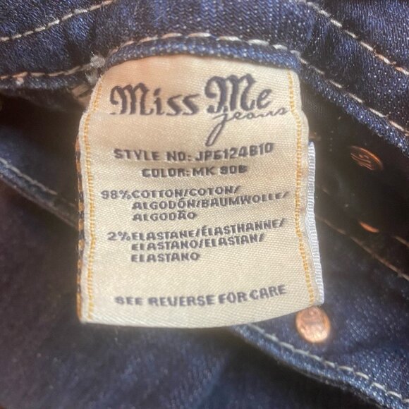 Miss Me Jeans Women’s Size 28 Flap Pocket Embellished Embroidered Bootcut - Picture 6 of 11